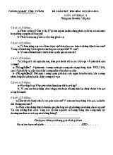Đề khảo sát học sinh giỏi Sinh học lớp 8 (Có đáp án) - Năm học 2013-2014 - Phòng GD & ĐT Vĩnh Tường